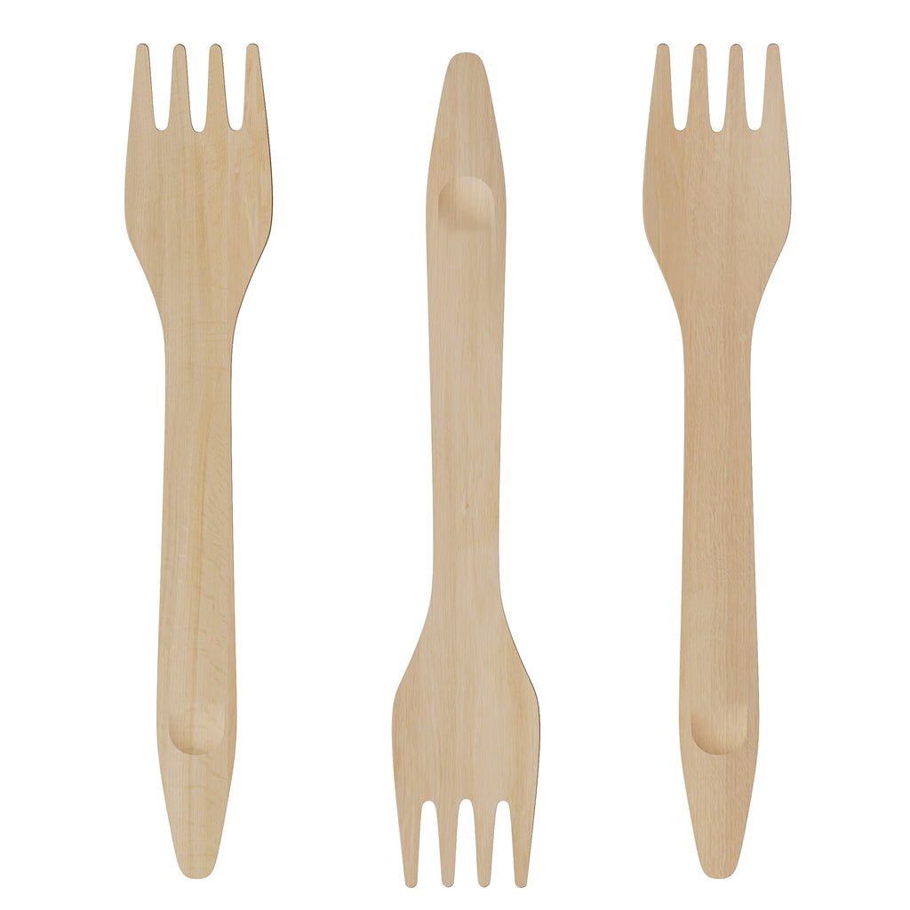 Compostable Wooden Fork, 1,000-Count