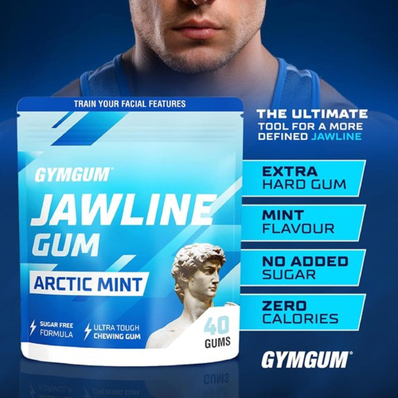 Facial Fitness Gum - Jawline Exerciser - Arctic Mint, 40 Count