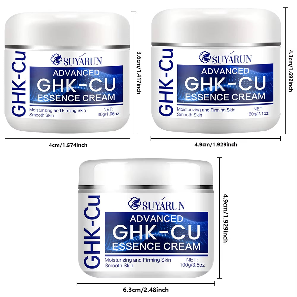 GHK-CU Cream - Anti-Aging Facial Moisturizer, Firming and Moisturizing for All Skin Types, Suitable for Men and Women.