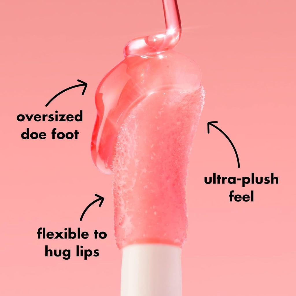 Glow Reviver Lip Oil, Nourishing Tinted Lip Oil for a High-Shine Finish, Infused with Jojoba Oil, Vegan & Cruelty-Free, Crystal Clear