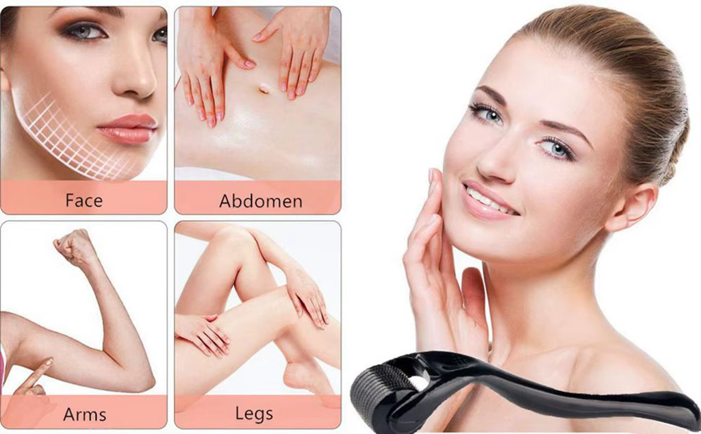 0.2/0.25/0.3Mm Derma Roller for Hair Beard Grow Facial Skin Face 540 Microneedles Cosmetic Beauty Instrument for Women and Man