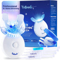 Teeth Whitening Kit with LED Light for Sensitive Teeth, 35% Carbamide Peroxide, Remineralizing Gel for Fast Results Mint