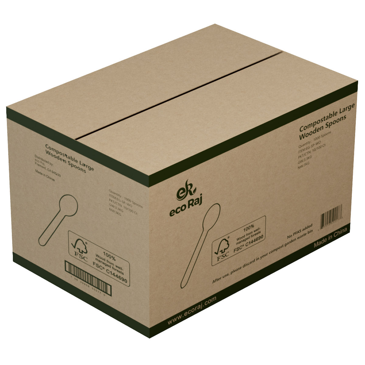 Compostable Wooden Spoon, 1,000-Count