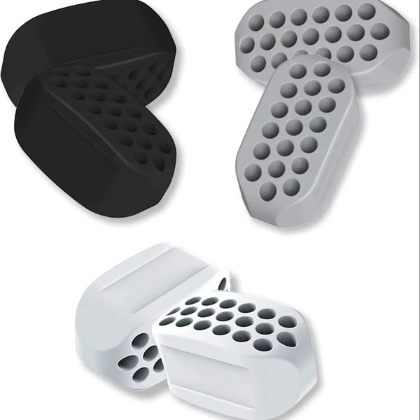 6 Pcs BPA Free Silicone Jaw Exerciser Gum Tablets 3 Resistance Levels Jaw Trainer & Jawline Exerciser Shaper for Man and Woman