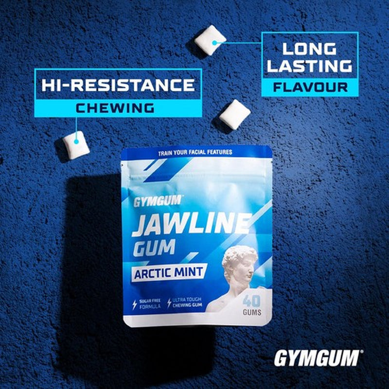 Facial Fitness Gum - Jawline Exerciser - Arctic Mint, 40 Count